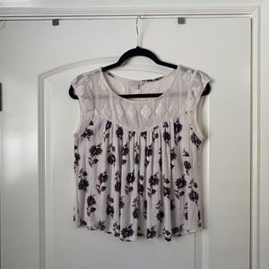 Lucky Brand knitted floral top